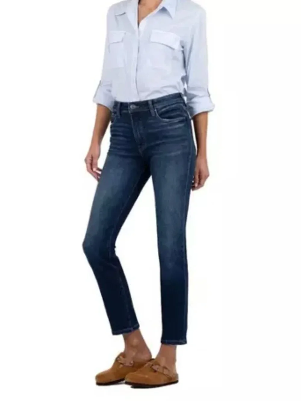 Kut from the Kloth Ankle Straight Leg Jeans - Picture 2 of 16